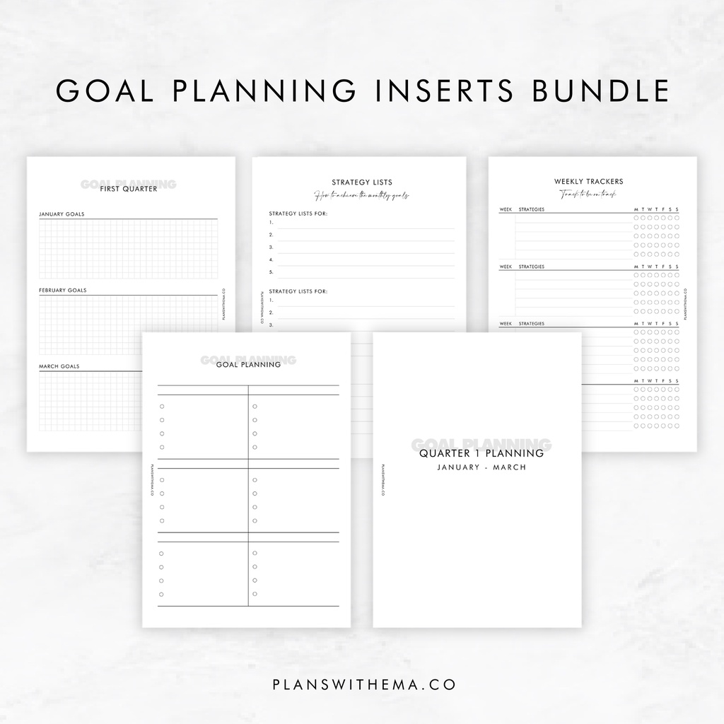 Goal Planning Inserts | Shopee Malaysia