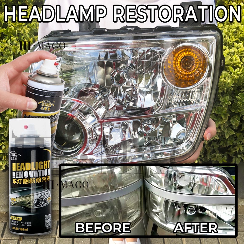 130ml Car Headlight Cleaner Auto Headlamp Renovation Spray