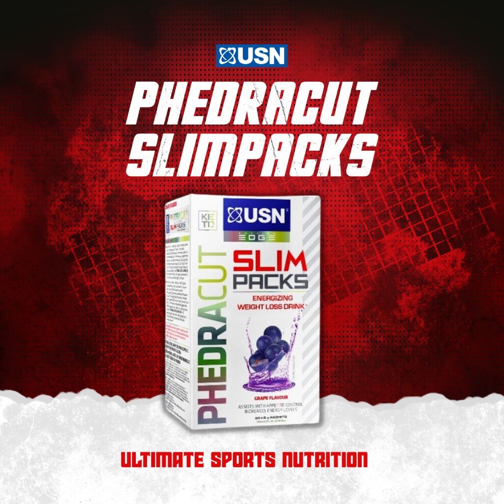 USN PhedraCut Slimpack 20 sachet Fat Burner Weight Loss Slimming