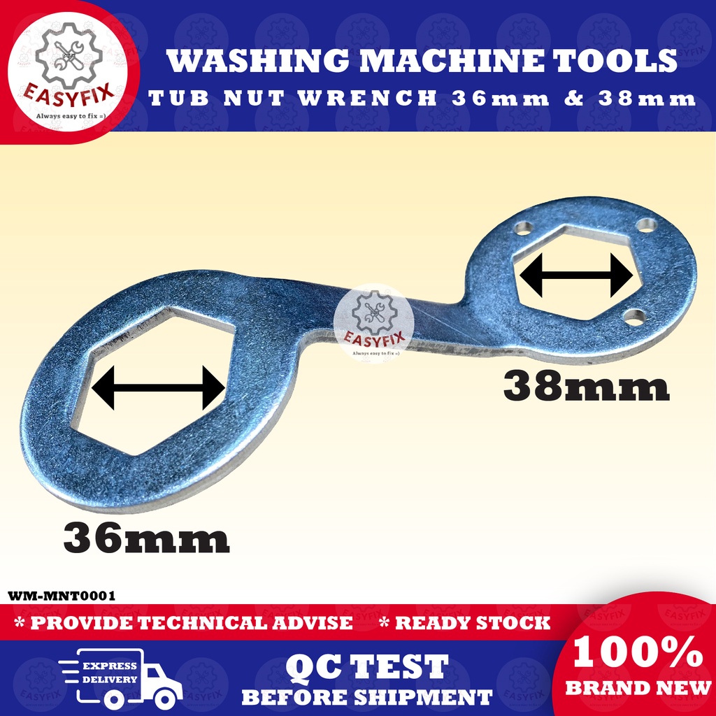 WASHING MACHINE TOOLS TUB NUT WRENCH ( 36MM & 38MM ) MECHANISM TOOLS TUB TOOLS OPENER Shopee