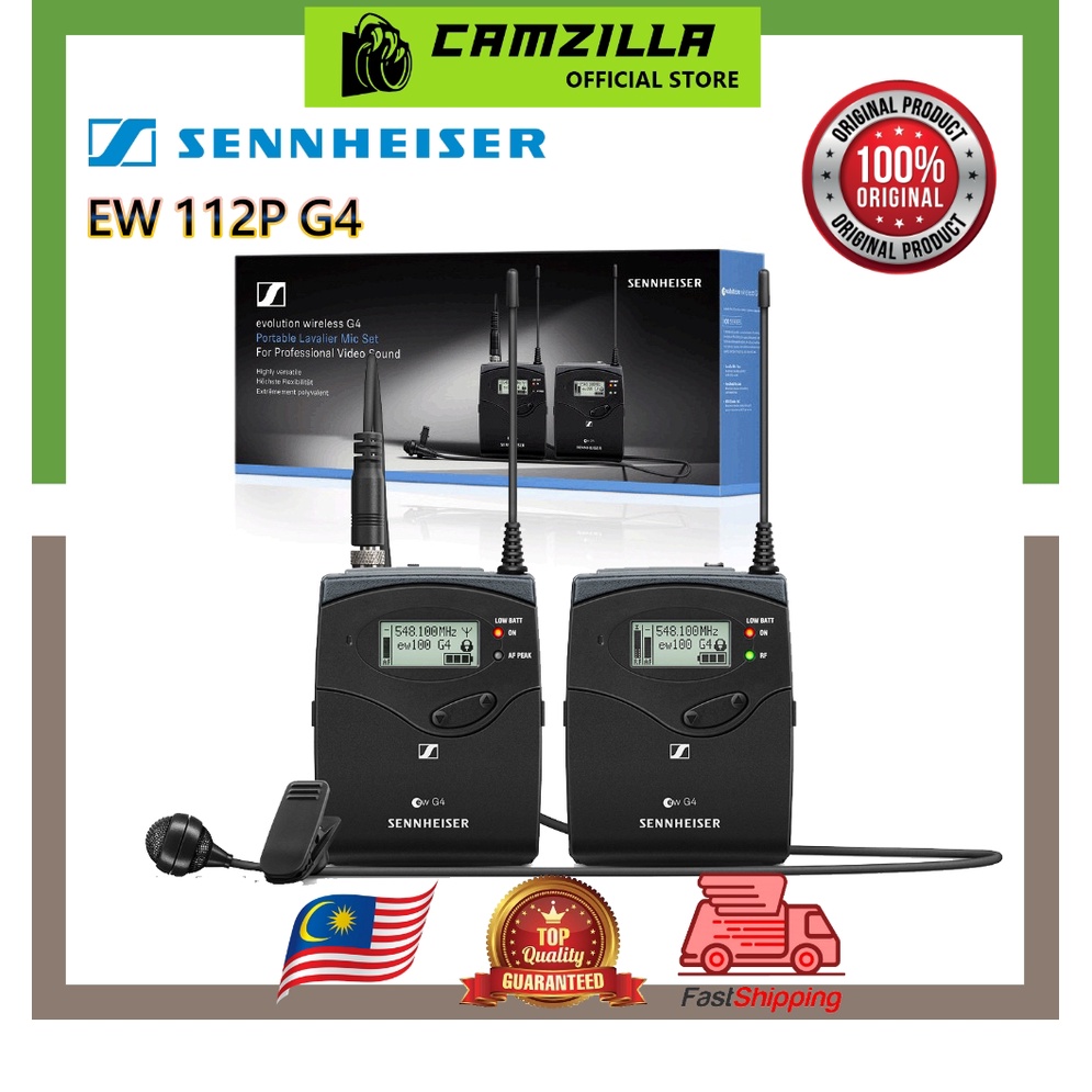 ORIGINAL* Sennheiser ew112P G4 Camera Mount Wireless Microphone System