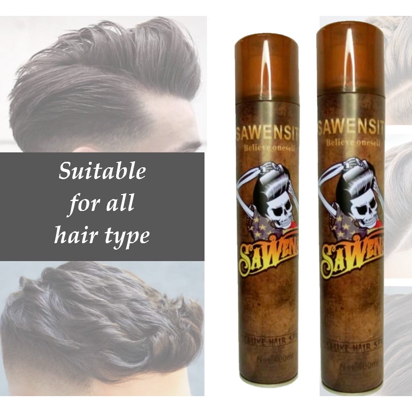 Spray Rambut Tahan Lama Sawensito Suavecito Pomade Deluxe Professional Salon Hair Spray 400ml 6994