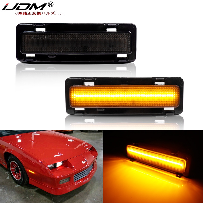 iJDM Amber Yellow T10 Front Side Marker Parking Lights/Fender Flare ...