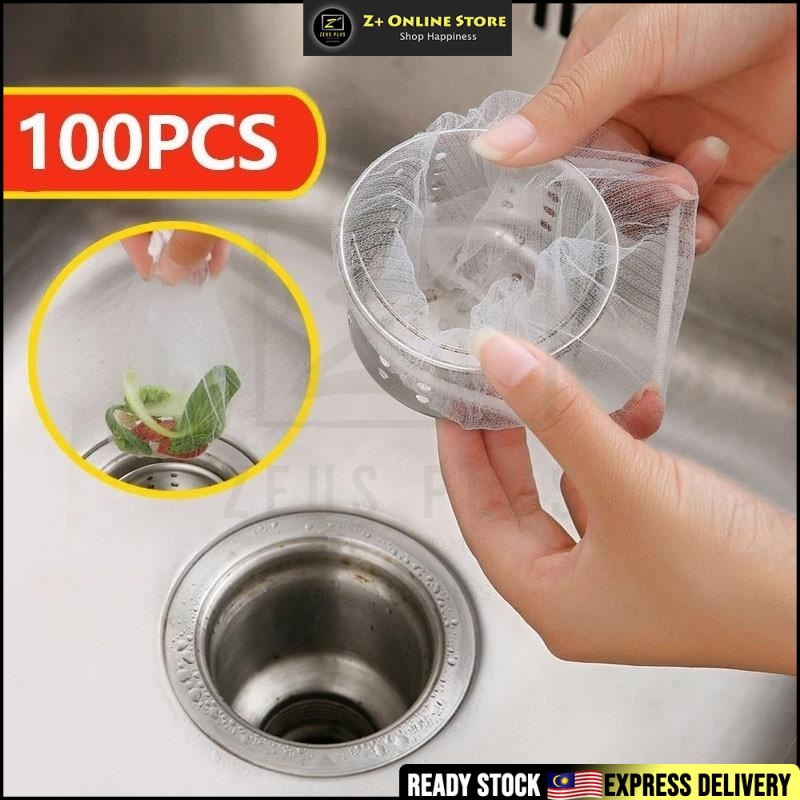 ZPLUS Disposable Kitchen Sink Rubbish Bag Strainer Net Garbage Filter ...