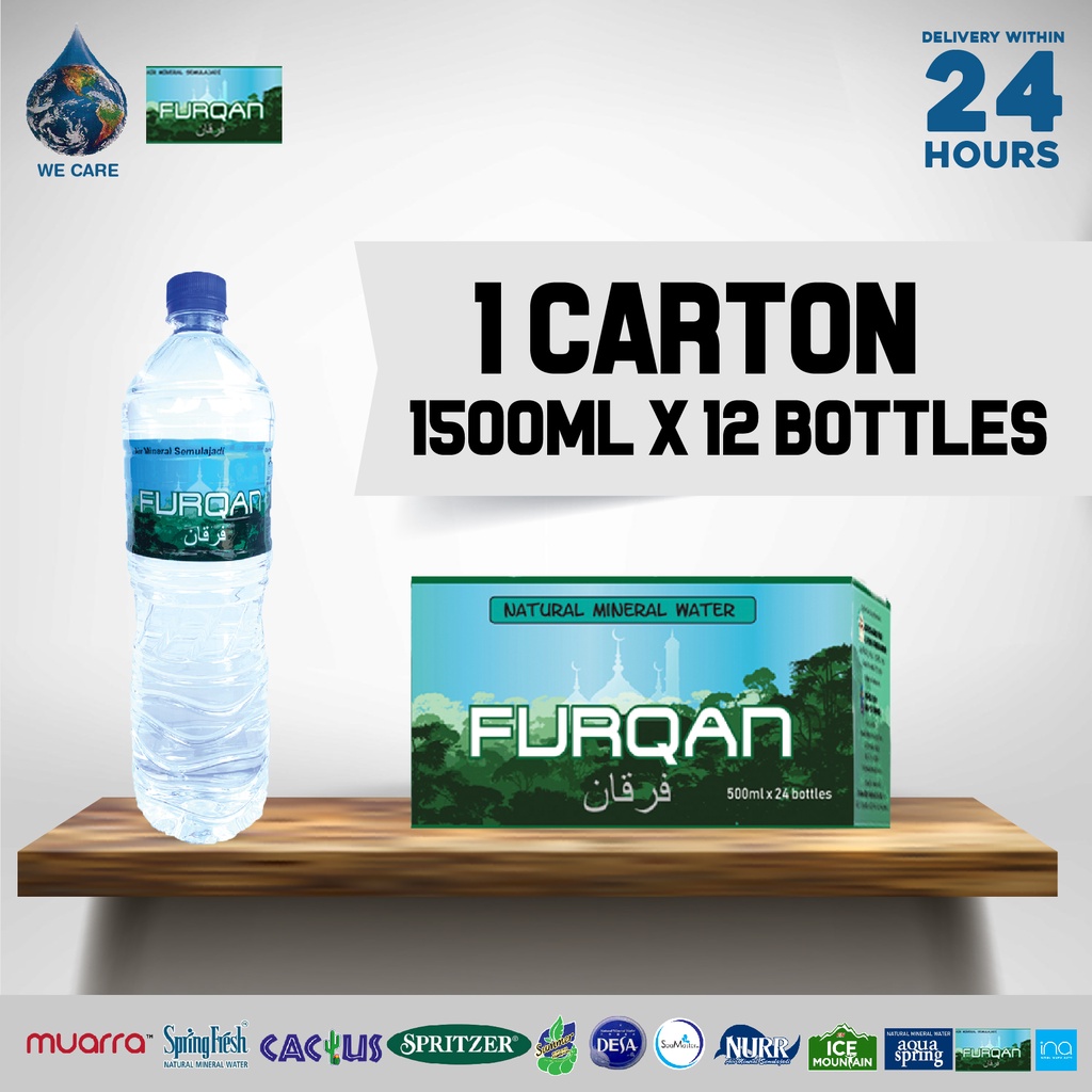 FURQAN Mineral Water (1500ml x 12 Bottles x 1 Carton) | Shopee Malaysia