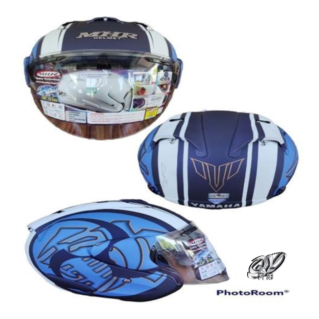 HELMET MHR OF518 KUDO MATT BLUE HELMET MHR OF518 KUDO MATT BLUE Shopee Malaysia