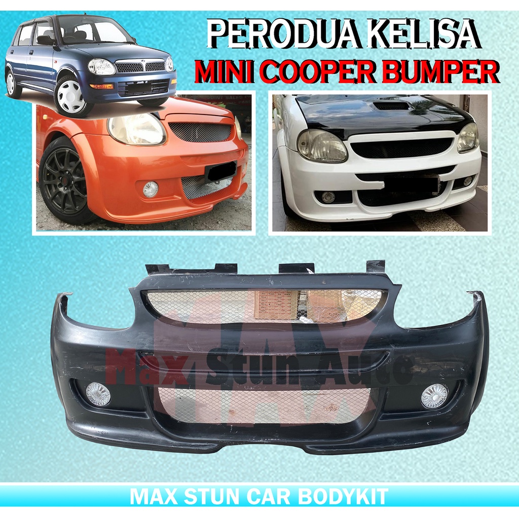 Perodua Kelisa Mini Cooper Look Front Bumper Mini Bumper Depan Kelisa