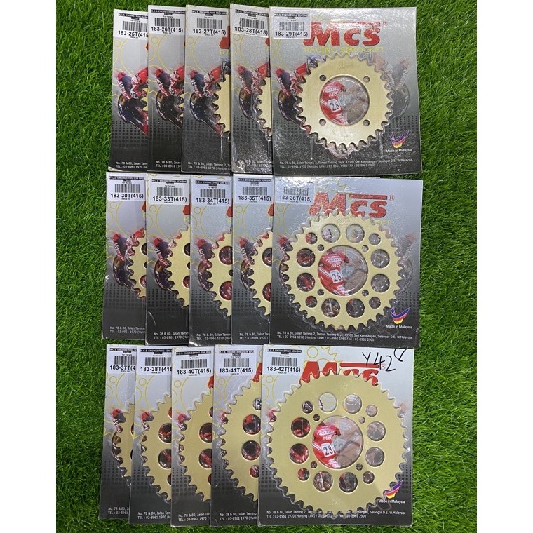 MCS 415 SPROCKET YAMAHA Y100 / Y110 / Y125 / Y125Z / Y125ZR / RXZ LC135 ...