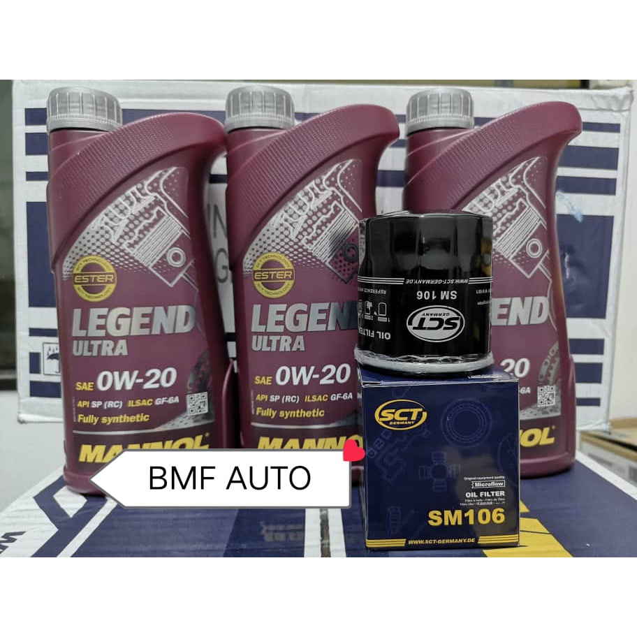 ORIGINAL MANNOL LEGEND ULTRA 3L 0W20 7918 + ESTER SPECIAL FOR PERODUA ...