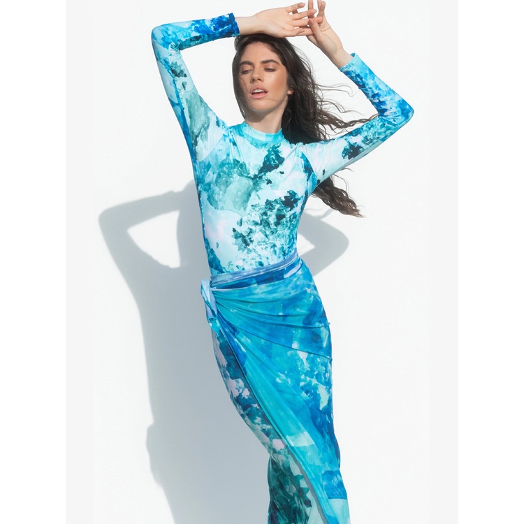YONGSEN Muslm Swmwear Women Modest Slamc Hjab Long Sleeve Swmsut