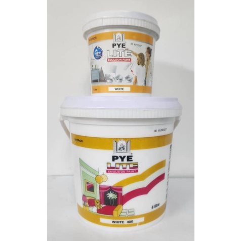 PYE LITE EMULSION PAINT (WHITE) | Shopee Malaysia