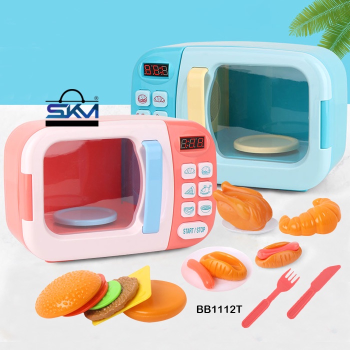 SKM Microwave Oven Toy Kids Toys Creative Playset Kitchen Food Pretend ...