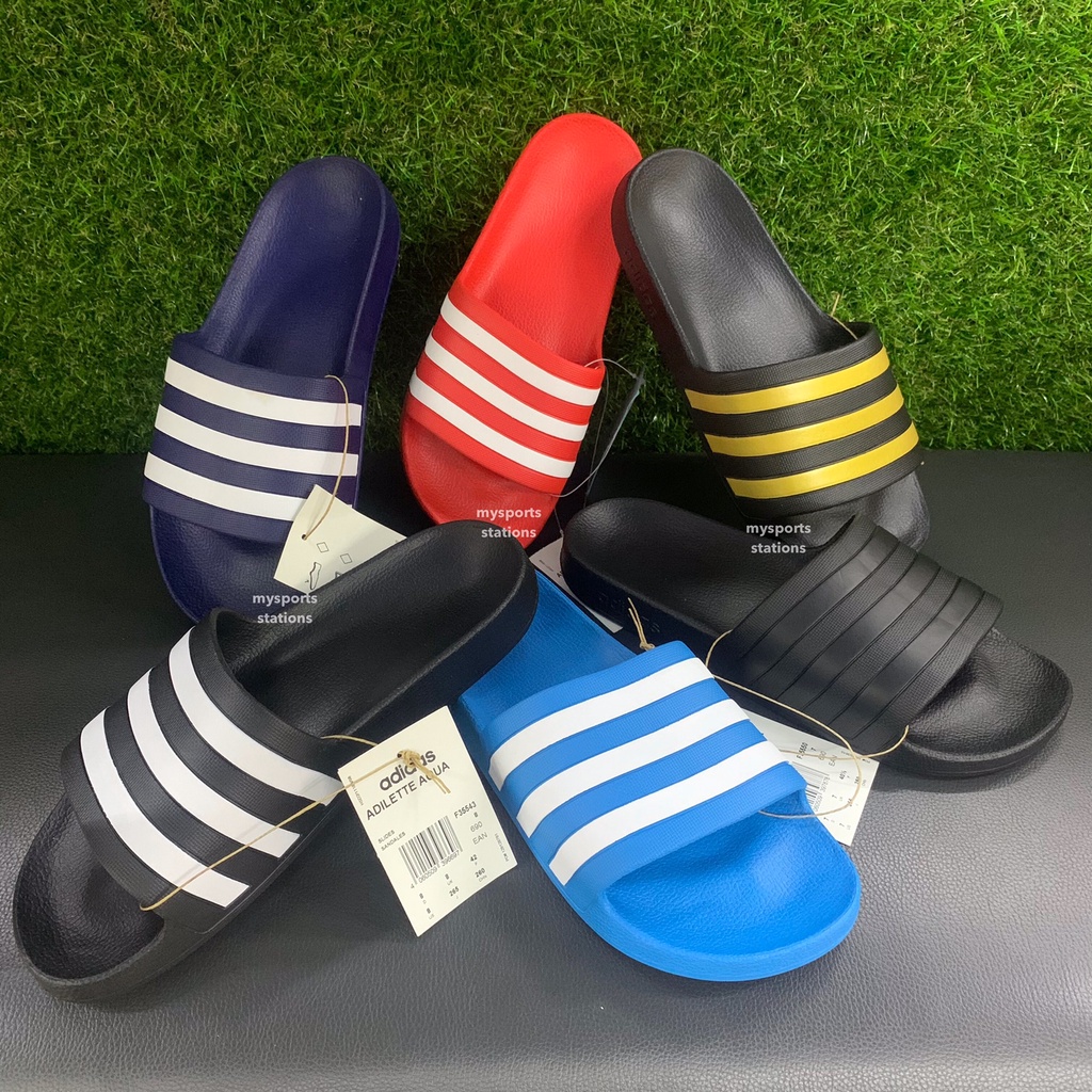 Adidas slides discount for wide feet