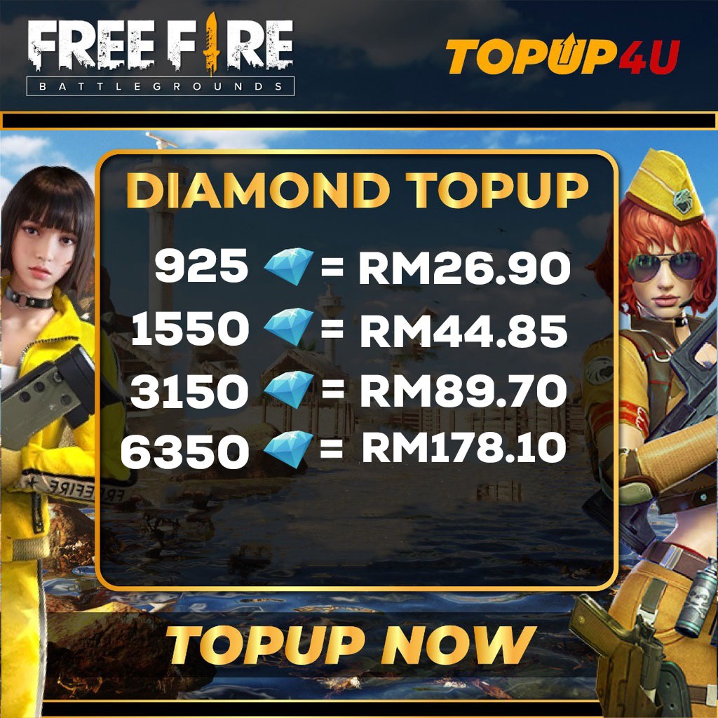 free fire 300 diamond price