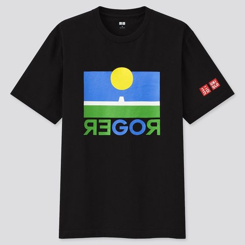 Ready stock Federer Tennis Wear Uniqlo Tennis RF Fan Short Sleeve T Shirt Men s Women s Wear Shopee Malaysia