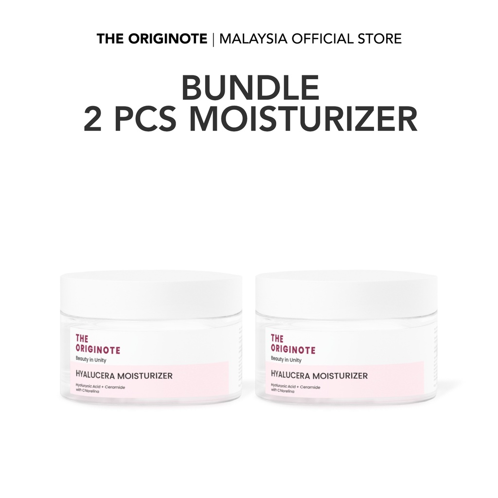 The Originote Bundle 2pcs Hyalucera Moisturizer Hyaluronic Acid