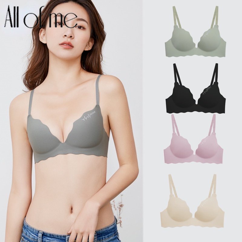 All of me Seamless Underwear Women Sexy Push Up Bra Silk Ice AB Cup Bras  For Women Breathable Underwear 32-38