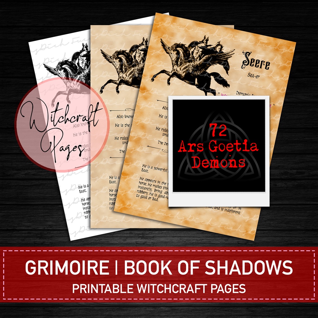 FuchsDich Printable SEERE 72 Ars Goetia Demons | PDF Witchcraft Pages ...