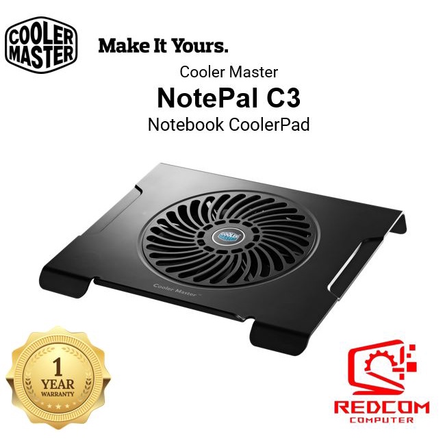 Cooler Master NotePal C3 CMC3 Notebook Cooler With 200mm Fan | Shopee ...