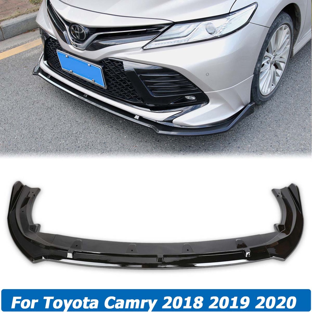 Front Bumper Lip Spoiler For Toyota Camry LE XLE 2018 2019 2020 Side ...