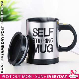 400ml Automatic Self Stirring Mug Cup Stainless Steel Coffee Mixing Mug  Cawan Kacau Automatik