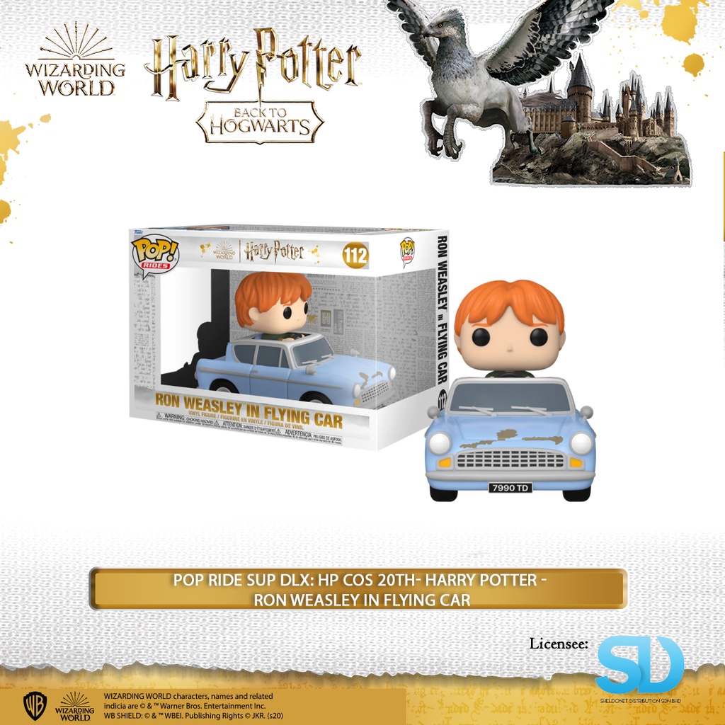 Pop! Rides Super Deluxe: Harry Potter - Ron Weasley in Flying Car