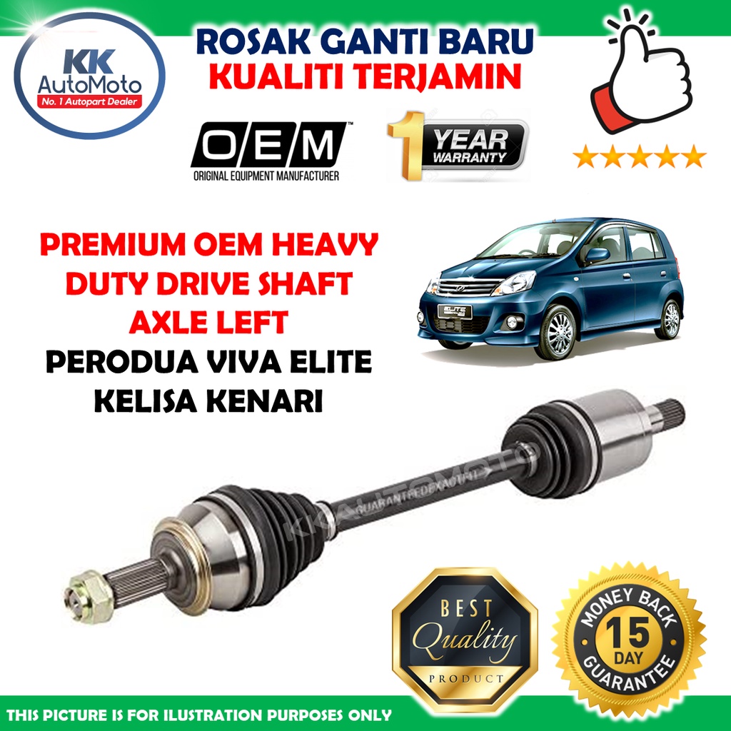 Perodua Kenari Kelisa Viva Elite Premium OEM Heavy Duty Left Drive