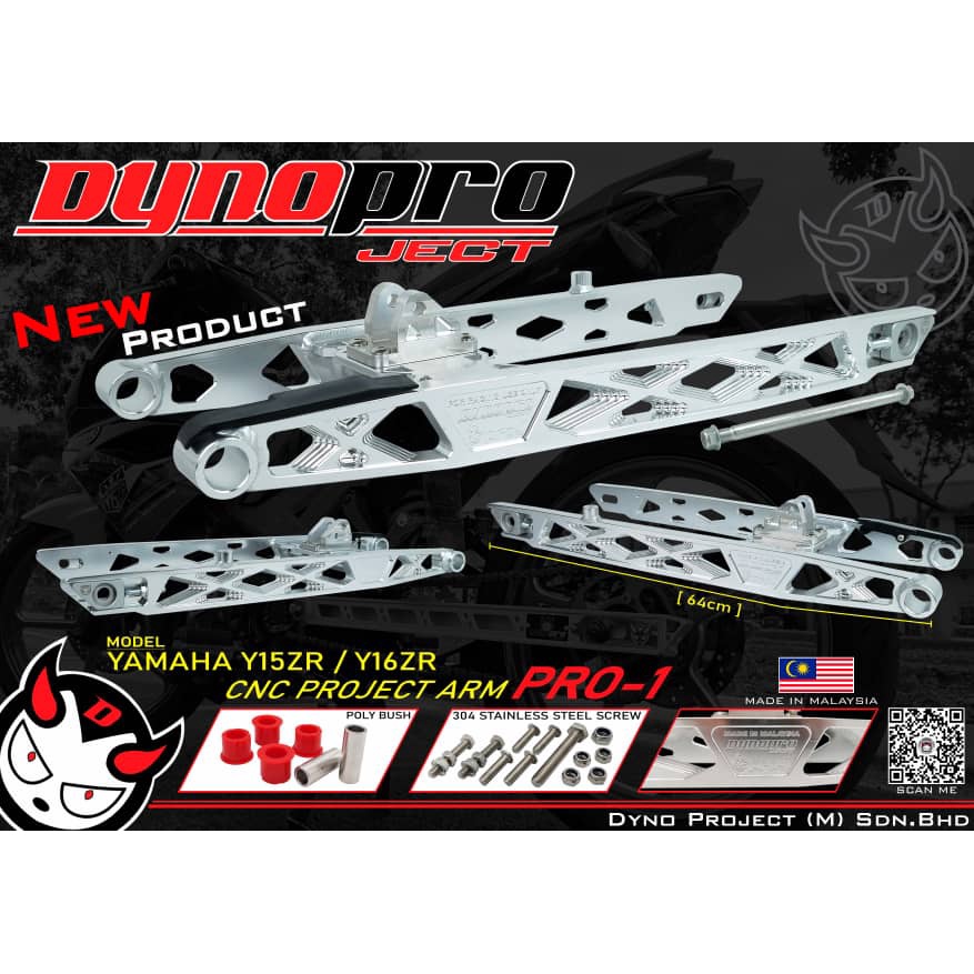 DYNOPRO Y15ZR / Y16ZR PRO 1 CNC SWING ARM + 3 INCH Y15ZR V1 / V2