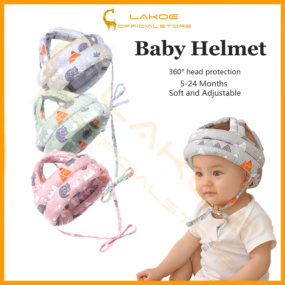 LAKOE Adjustable Baby Head Protection Soft Safety Baby Helmet Walk ...