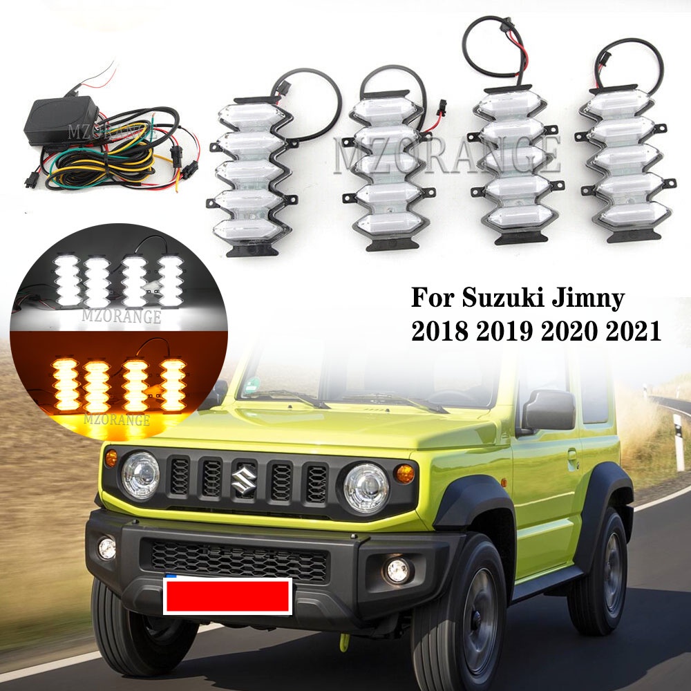 Front Grille LED DRL headlight For Suzuki Jimny 2018 2019 2020 2021