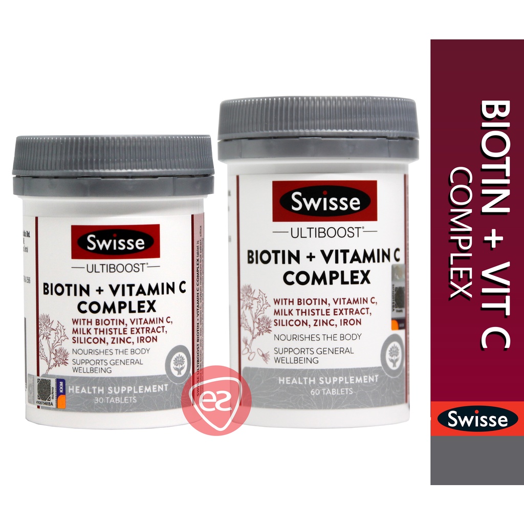 Swisse Biotin & Vitamin C Complex ( 30s / 60s ) (MAL22016071NC