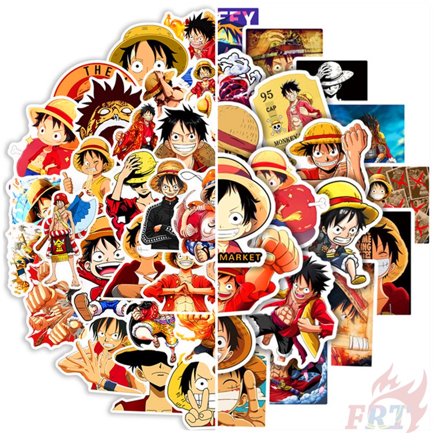 100Pcs/Set One Piece . Luffy Series A Stickers DIY Fashion Waterproof ...