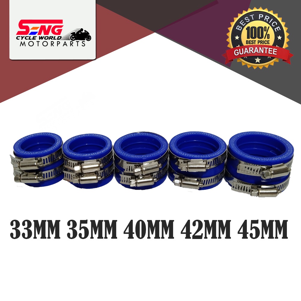 CARBURETOR INTAKE JOINT33 , 35 , 40 , 42 , 45 MM BLUE Shopee Malaysia