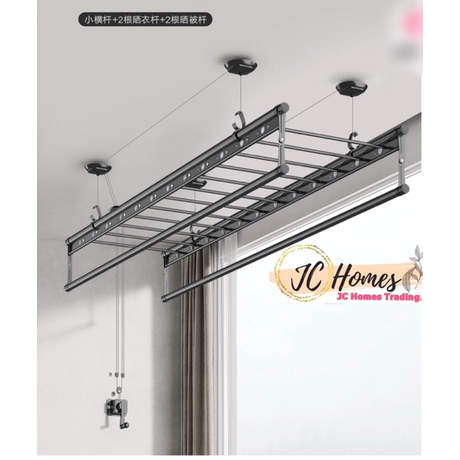 Ampaian Baju Ceiling Tangga style /Ladder style ceiling cloth rack ...