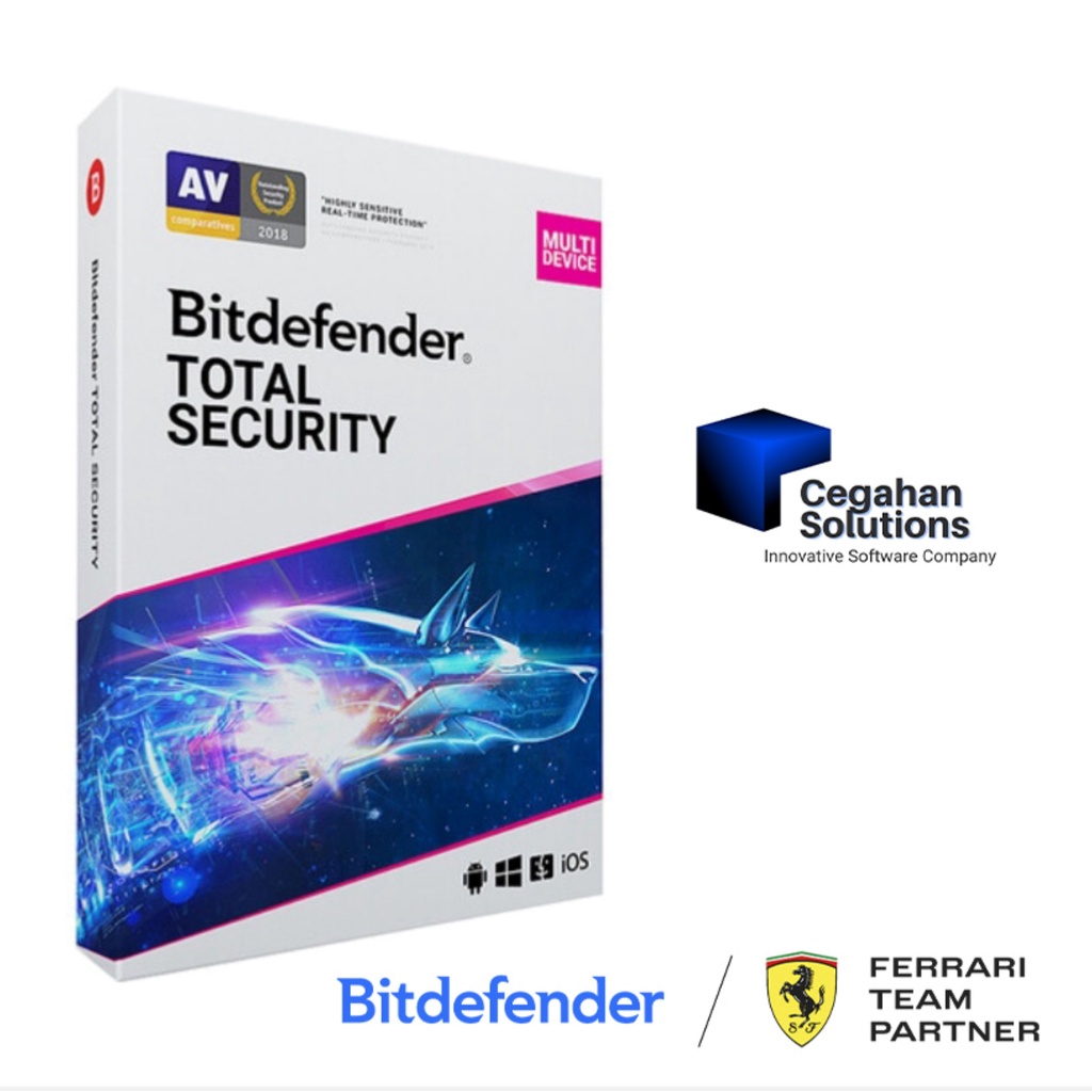 Bitdefender Total Security 1/3 Year 1/3/5 Device Antivirus 2026 ...