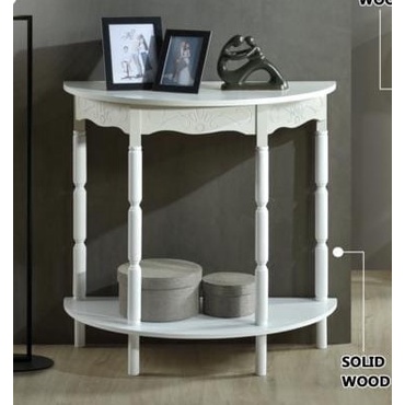 Half Round Console Table White | Shopee Malaysia