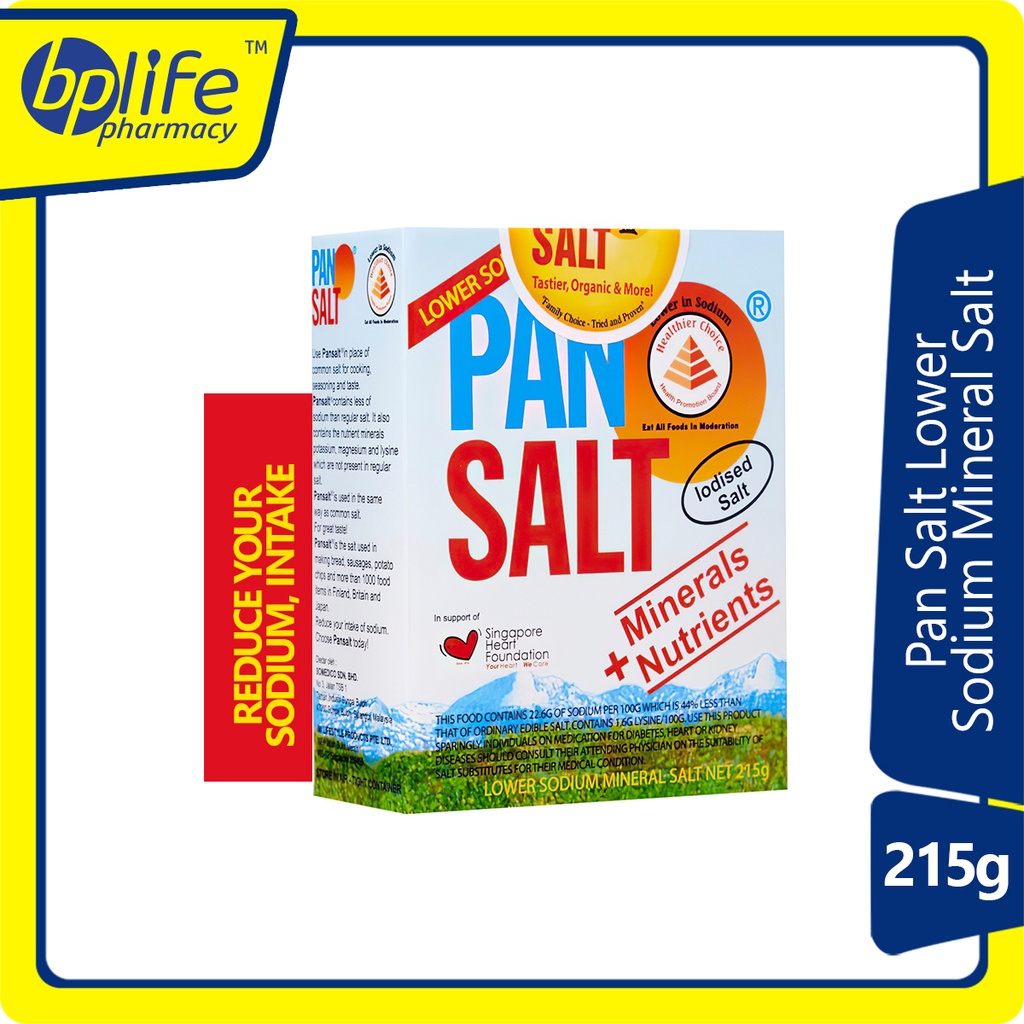 Pan Salt Lower Sodium Mineral Salt 215g (EXP 09/24) | Shopee Malaysia