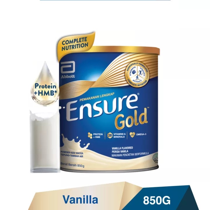 Ensure Gold Vanilla 850g Tin Adult Complete Nutrition Shopee Malaysia