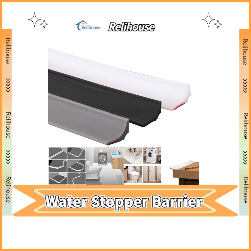 RELI Shower Dam Barrier Water Stopper SelfAdhesive Water Strip Flood