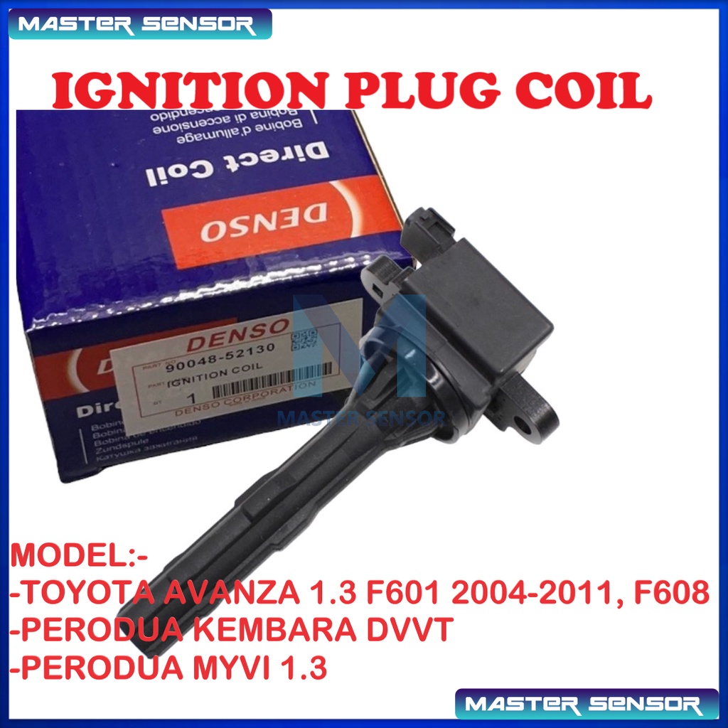 IGNITION PLUG COIL TOYOTA AVANZA 1.3 F601 20042011, PERODUA KEMBARA