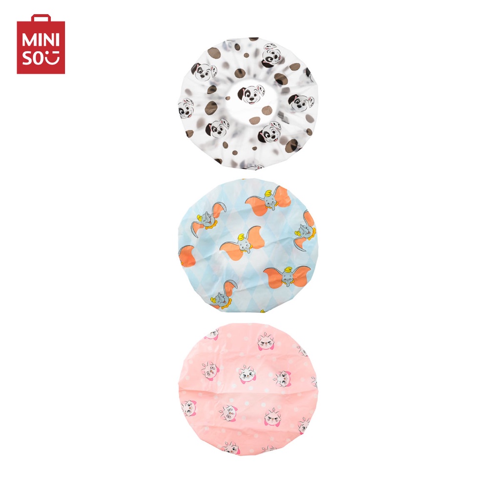 Miniso Disney Animals Collection Shower Cap 3 Pieces Shopee Malaysia