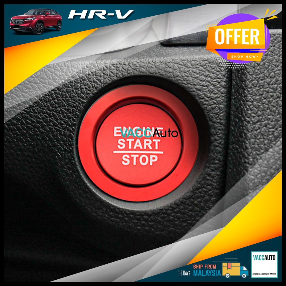 Honda HRV Push Start Button Ring Push Button Knob Key Switch Ring HRV