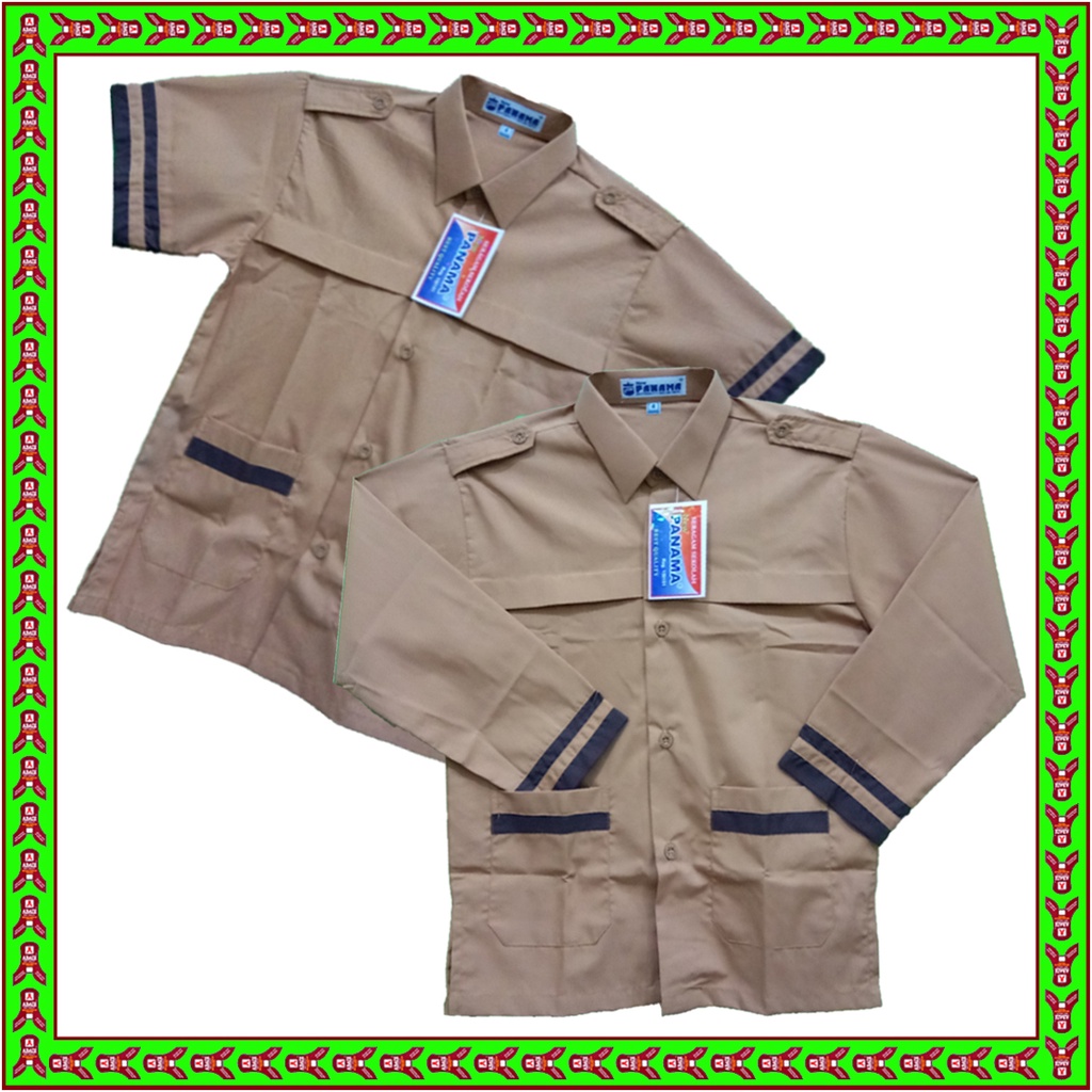 Siaga List Scout Top School Uniform with full buttons. | Shopee Malaysia