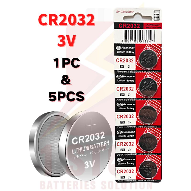 Lithium CR2032 3V Button Coin Cell batteries Shopee Malaysia