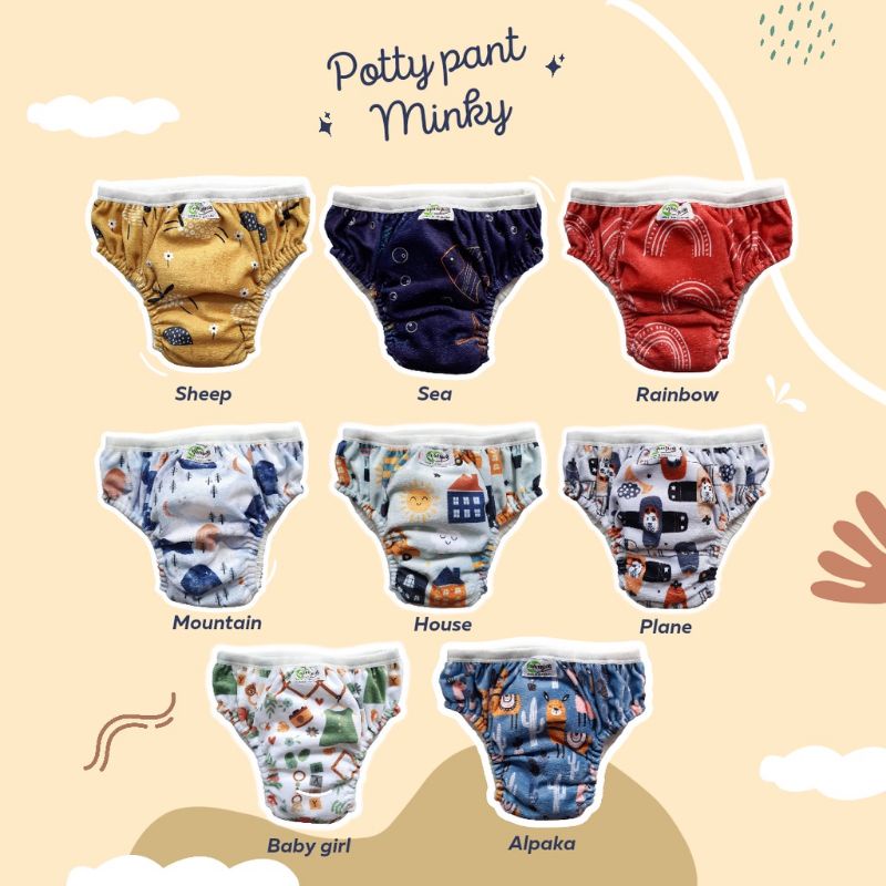 Training Pant Ningrat Pottypant Minky Tatur Pants Learning Toilet