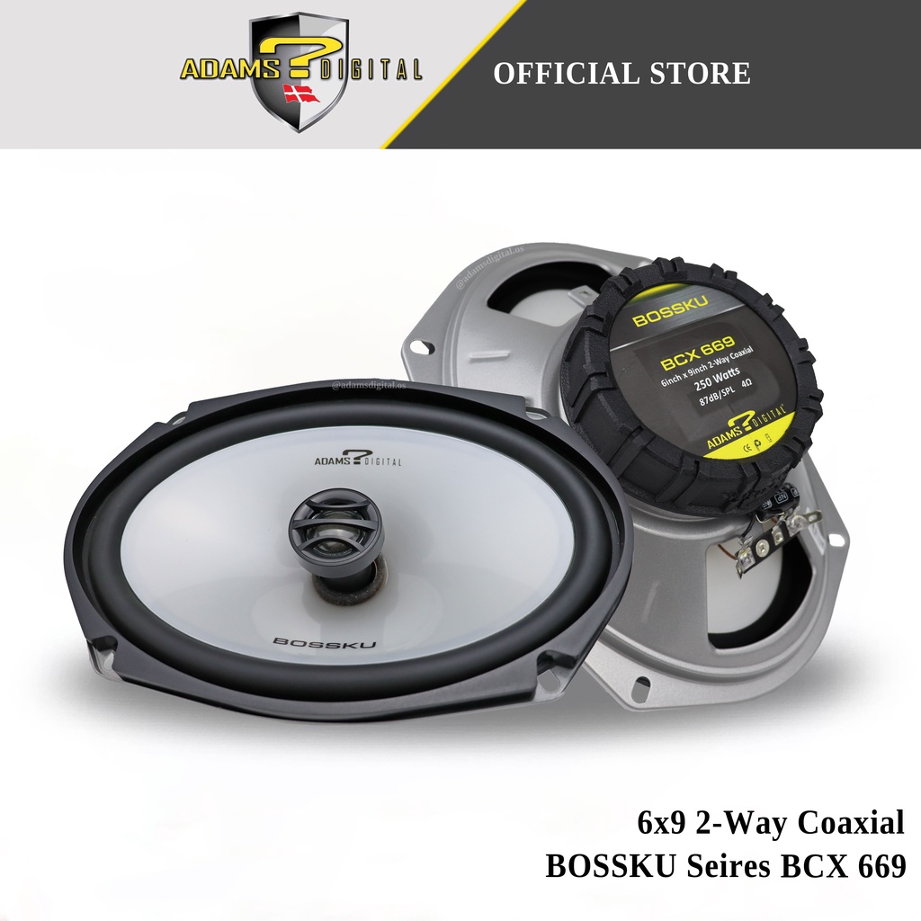 Adams Digital 6x9" 2Way Coaxial Speaker Bass Car Toyota,Vios Perodua