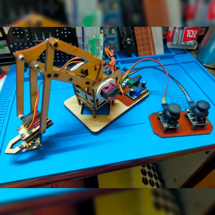 Arduino Nano Robot Arm Claw 4 DOF RBT Tahun Akhir FYP | Shopee Malaysia
