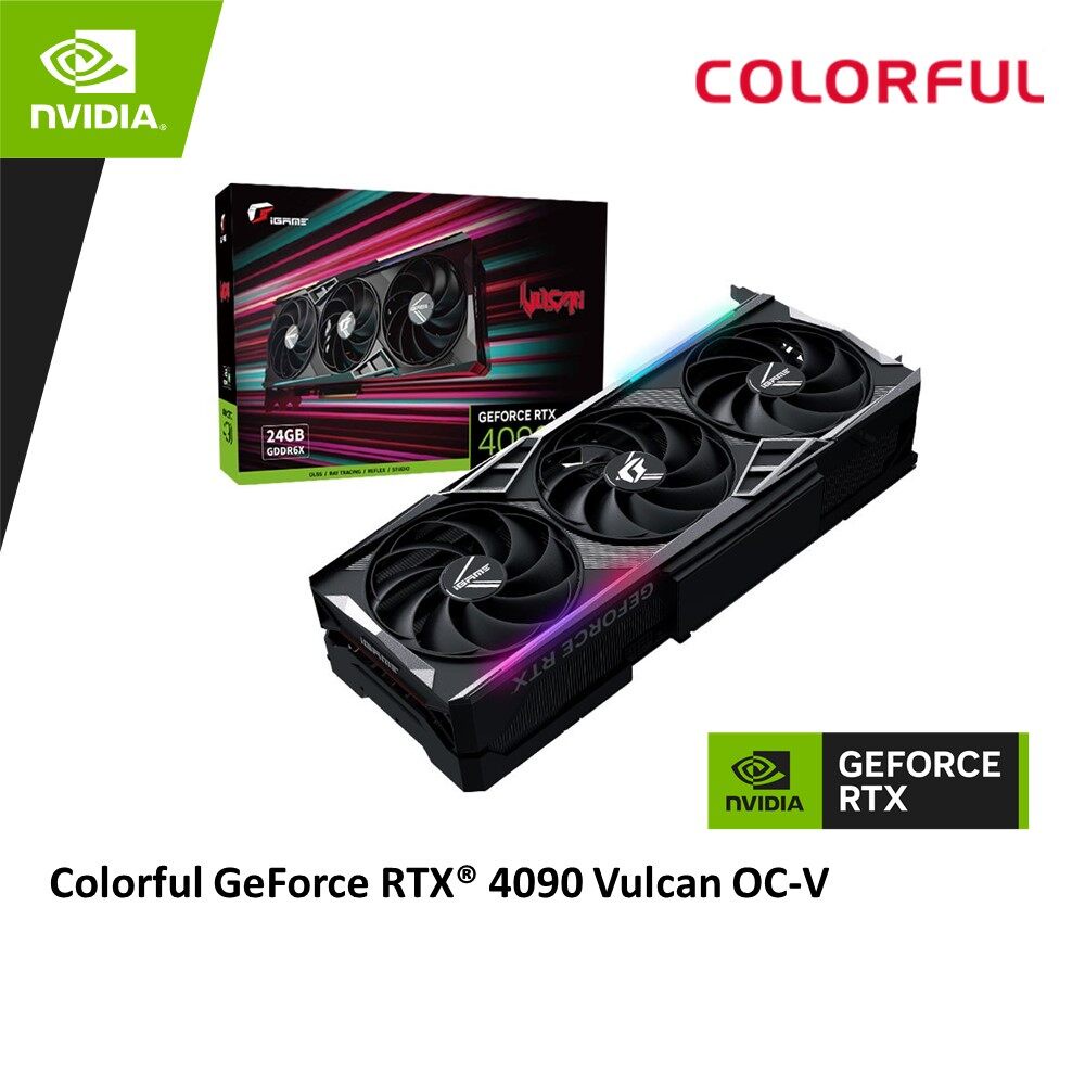 Colorful iGame GeForce RTX 4090 VULCAN OC-V Graphic Card | Shopee Malaysia