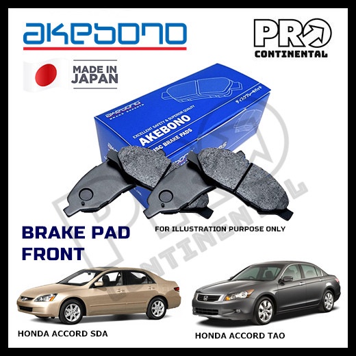 GENUINE AKEBONO HONDA ACCORD SDA 2003-2007 ACCORD TAO 2008-2013