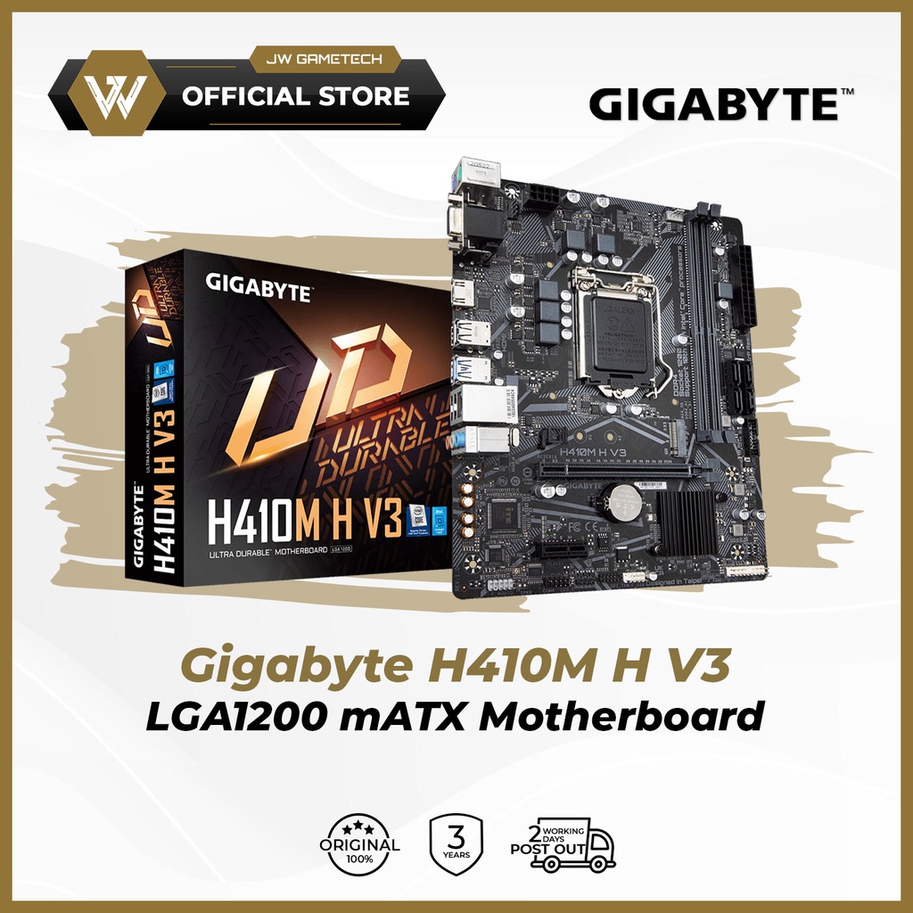 Gigabyte H410M H V3 LGA1200 mATX Motherboard | Shopee Malaysia